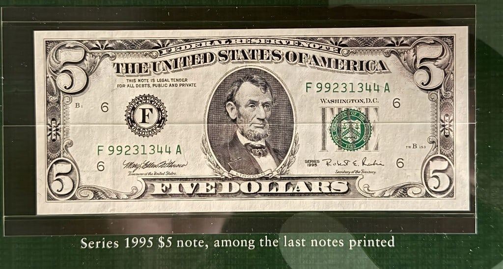 BEP $5 Portfolio - Limited Rare - 2