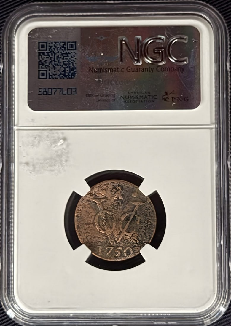 1750 VOC NY Penny - NGC Certified - 2