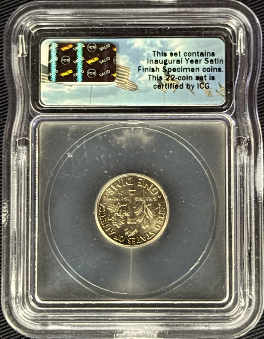 2005-D Dime SP69 - Satin ICG Rare - 2