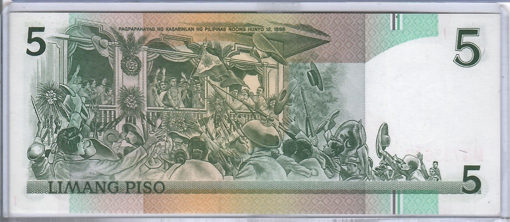1998 Philippines 5P - Aguinaldo UNC - 2