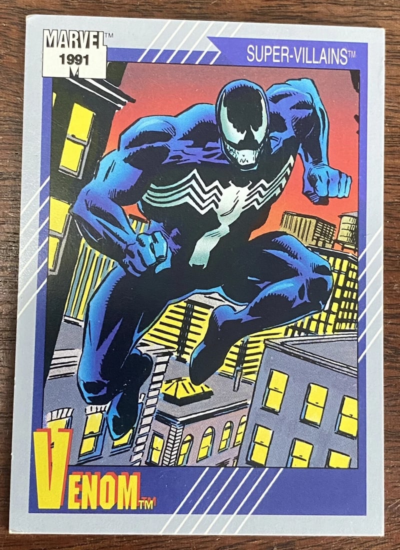 1991 IMPEL MARVEL Super-Villains Card #58 VENOM Near Mint (1 of 2)