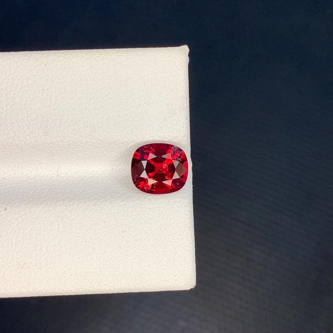 Natural Unheated Pigeon Blood Red Burma Spinel Cushion Cut Loose Gemstone, 1.71 Carat - 4