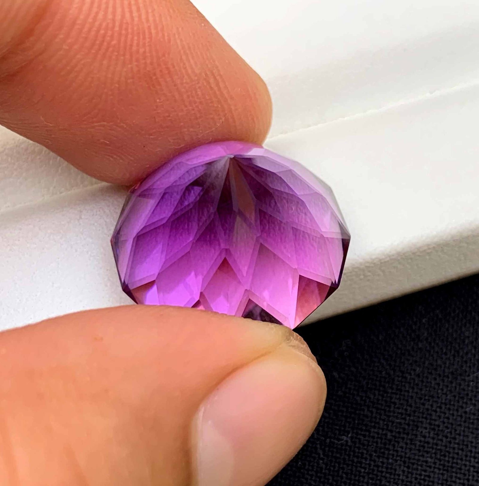 Flower Cut Amethyst Gemstone: Natural February Birthstone, 28.55 Carats - 4