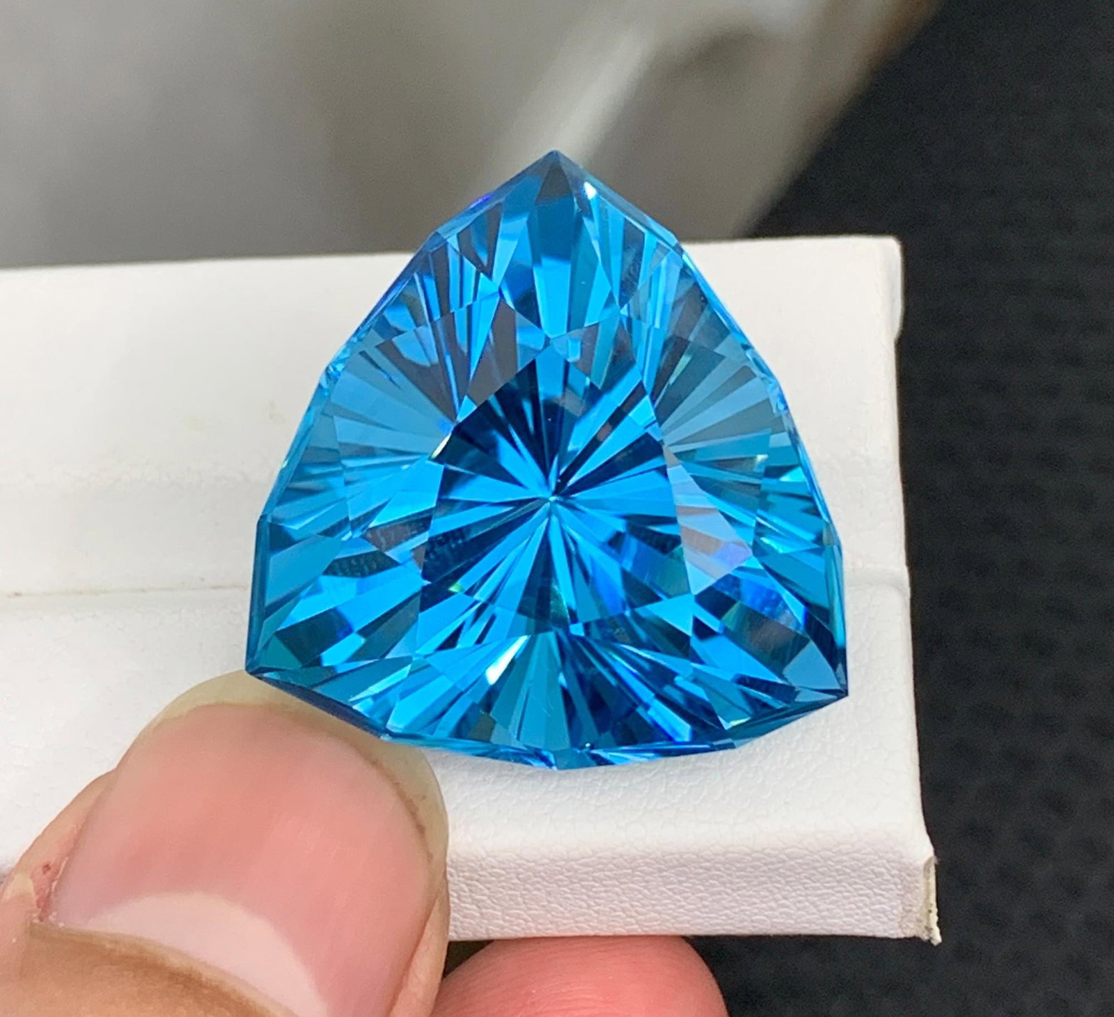 Certified Natural London Blue Topaz Gemstone, 79.70 Ct Brazil Collector Stone - 4
