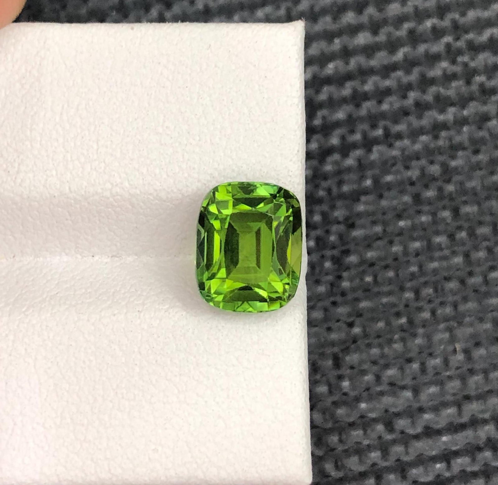 Forest Green Tourmaline Gemstone: 3.07 CT Cushion Cut, Afghanistan - 6