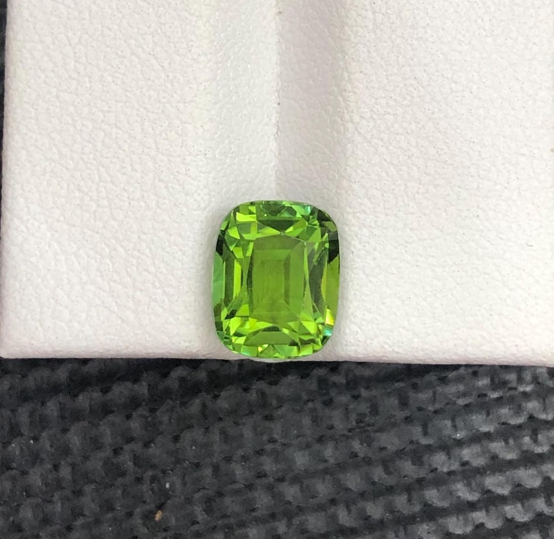 Forest Green Tourmaline Gemstone: 3.07 CT Cushion Cut, Afghanistan - 7
