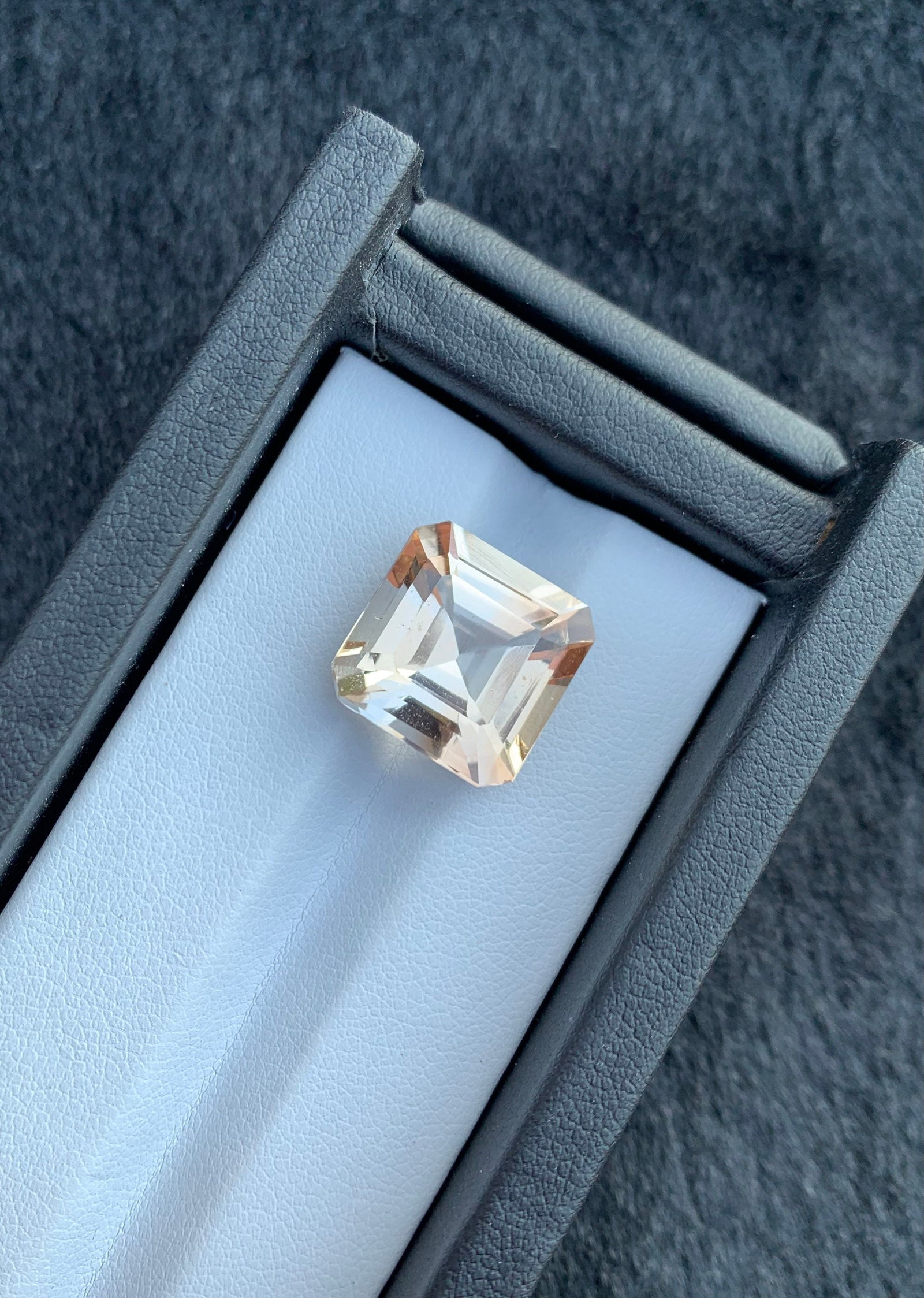 Sherry Topaz Gemstone: Asscher Cut Loose Stone, 15.85 Carat - 2