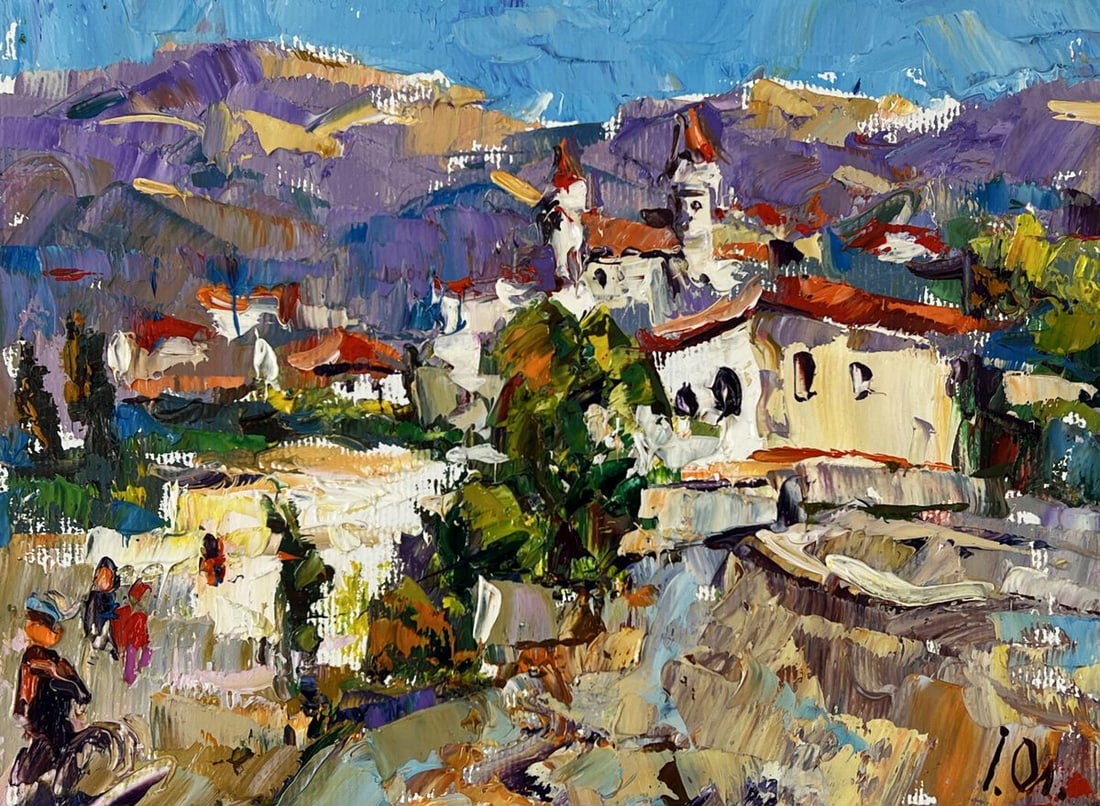 Oil painting Streets of the Rocky City Oleksiy Ivanyuk - 3