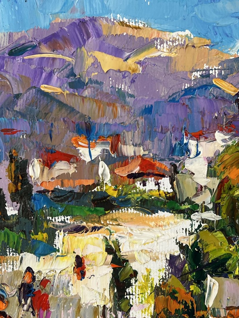 Oil painting Streets of the Rocky City Oleksiy Ivanyuk - 4