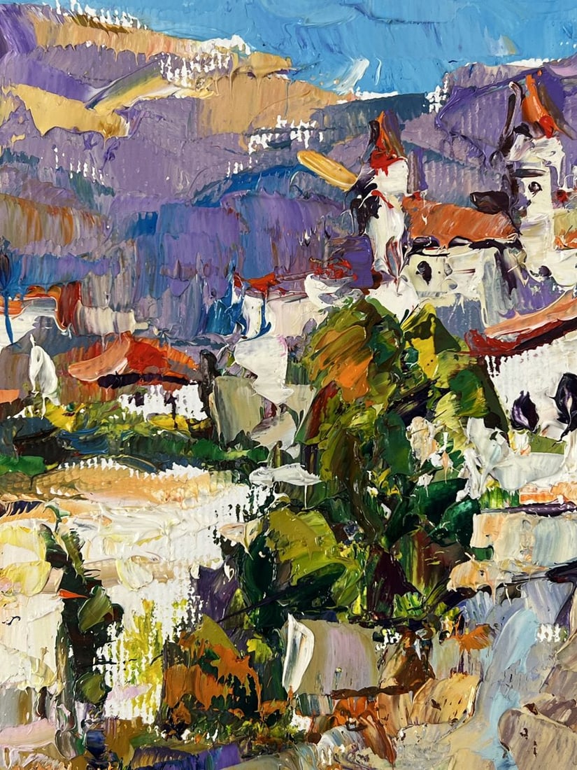 Oil painting Streets of the Rocky City Oleksiy Ivanyuk - 6