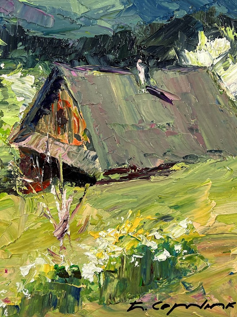 Oil painting Spring in the Endless Mountains Boris Serdyuk - 10