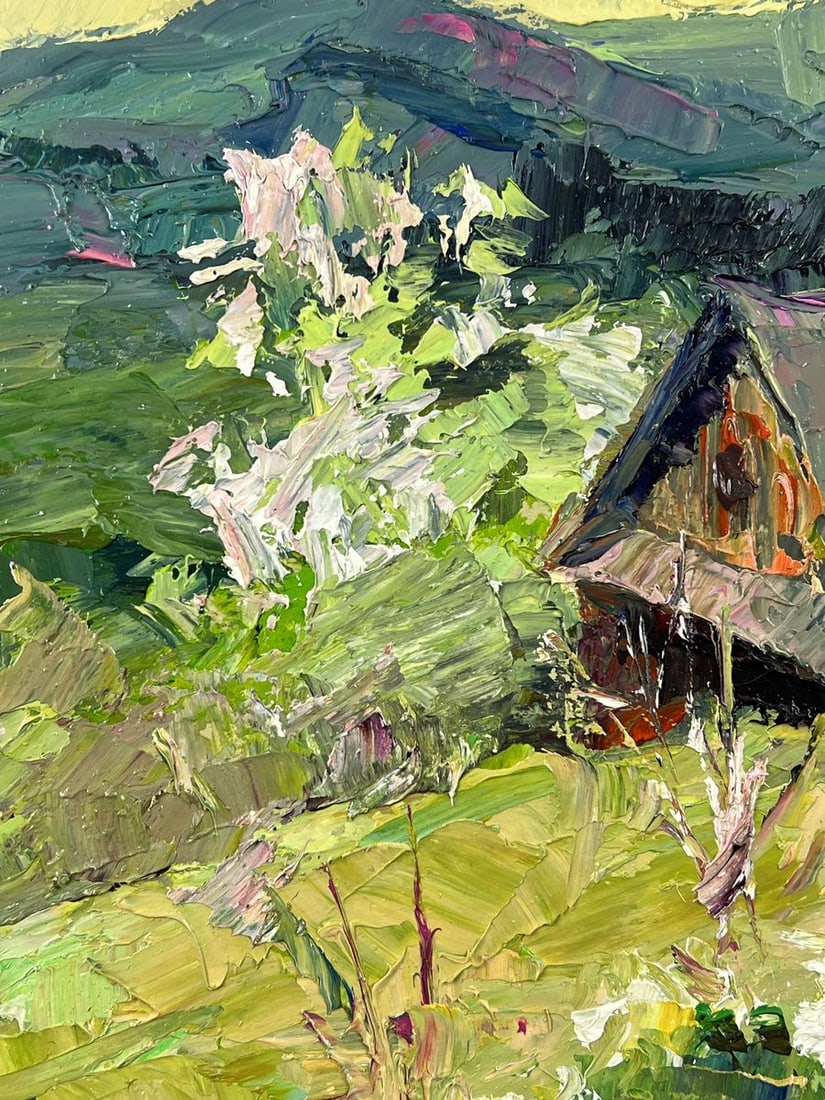 Oil painting Spring in the Endless Mountains Boris Serdyuk - 8