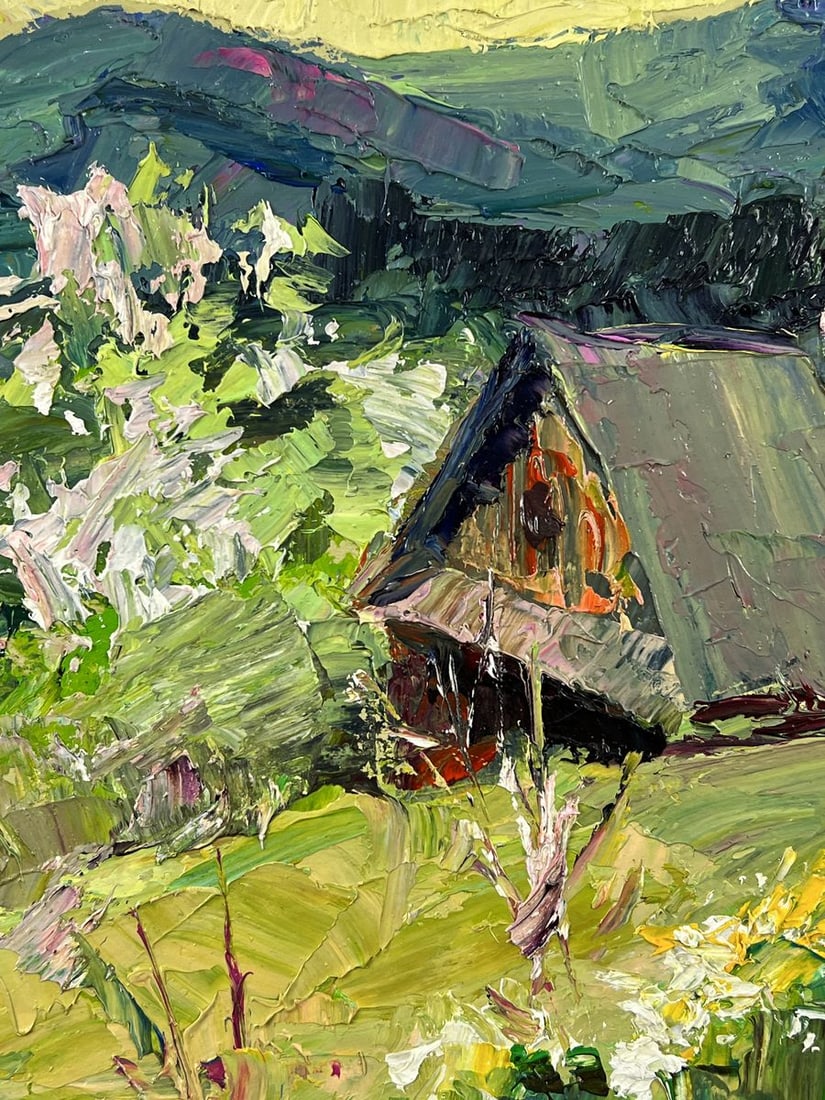 Oil painting Spring in the Endless Mountains Boris Serdyuk - 9