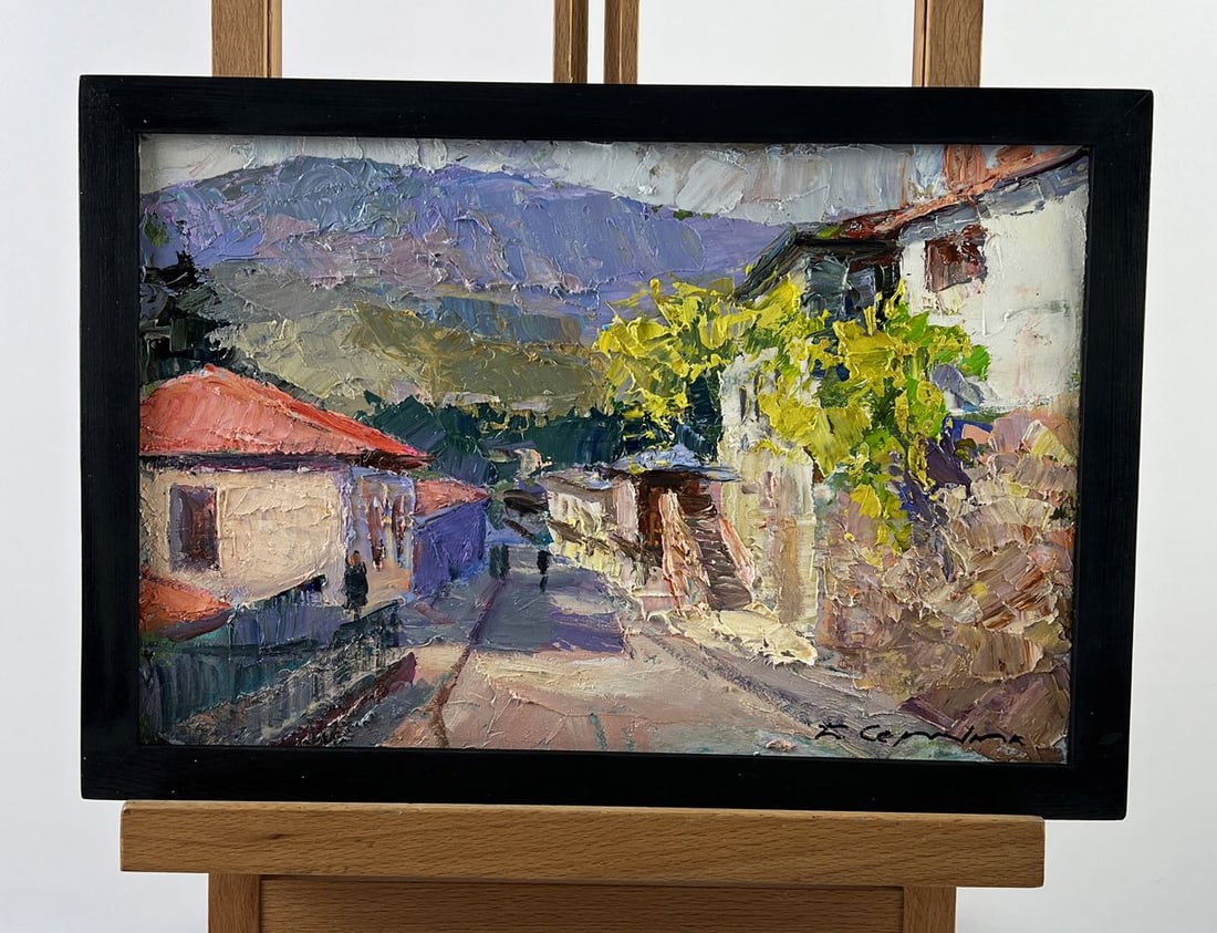 Oil painting The City Before the Mountain Boris Serdyuk (1 of 11)