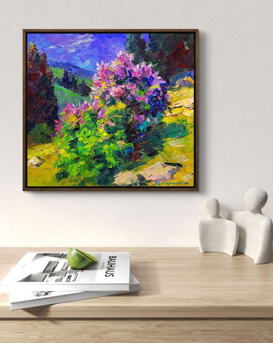Oil painting Lilac in the Mountains Boris Serdyuk - 2