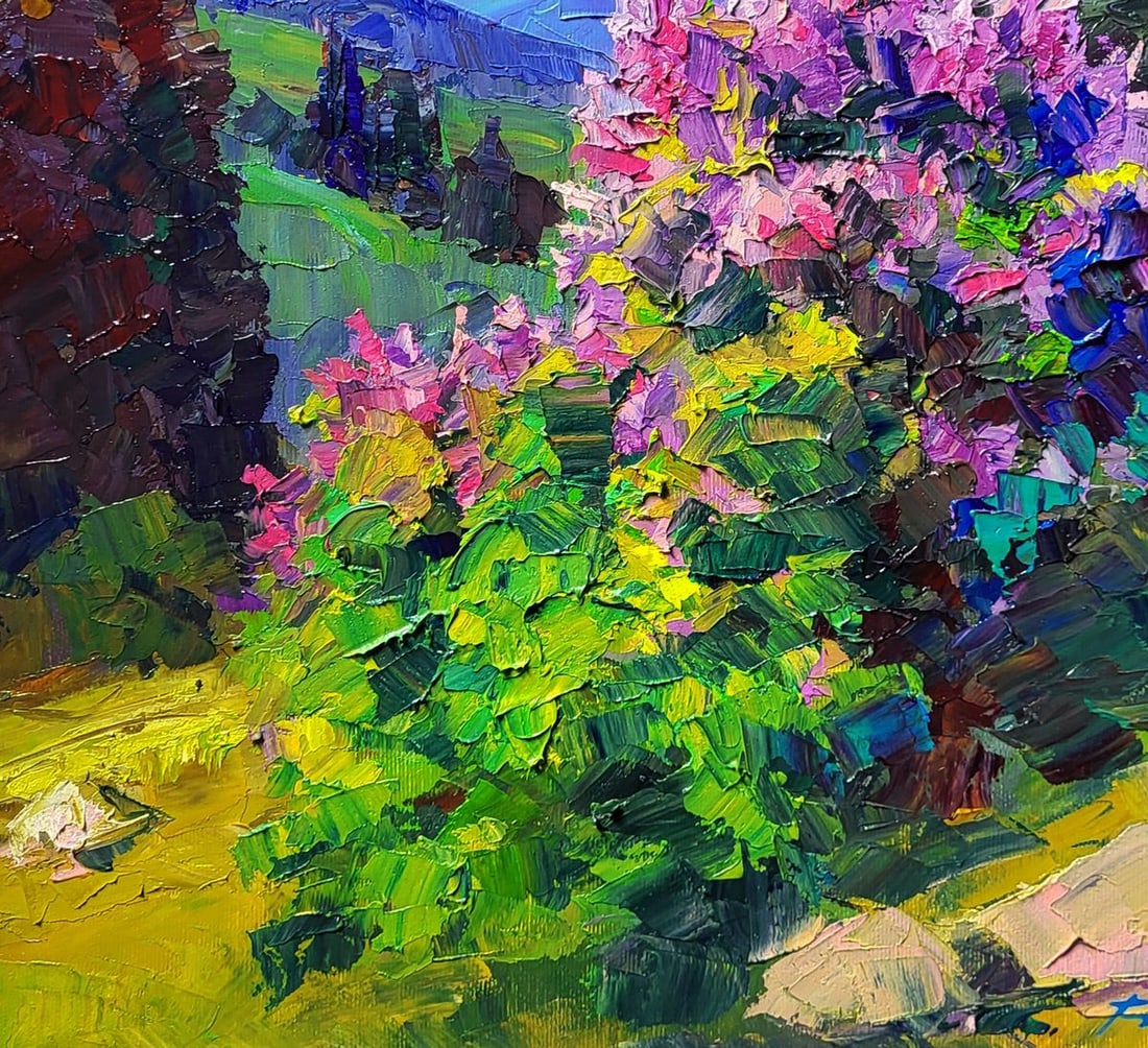 Oil painting Lilac in the Mountains Boris Serdyuk - 6