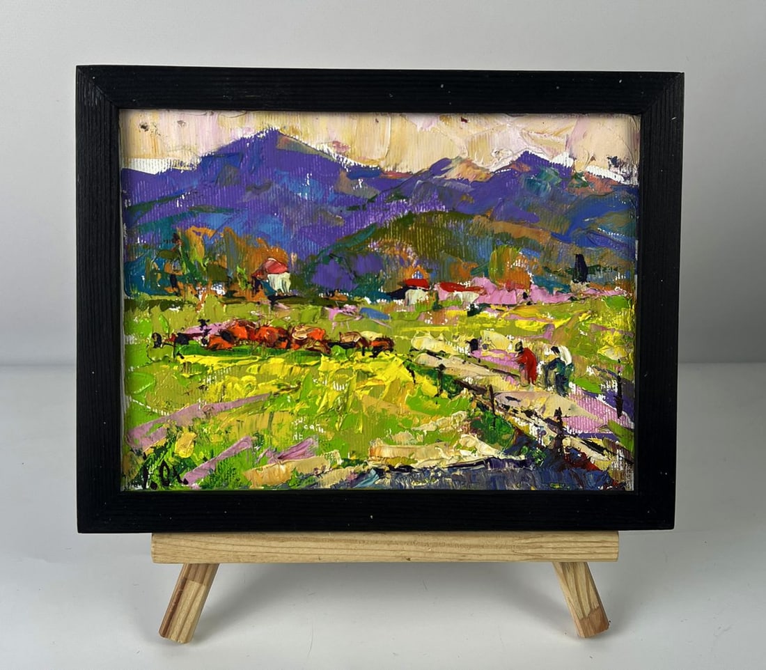 Oil painting Lush green meadows Oleksiy Ivanyuk: Title: Oil painting Lush green meadows Oleksiy Ivanyuk Description: NoAAA6306*** ABOUT THIS PAINTING **** TITLE: "Lush green meadows"* ARTISTS: Oleksiy Ivanyuk* SIZE: 15x20 cm/5.90x7.87 inches'*