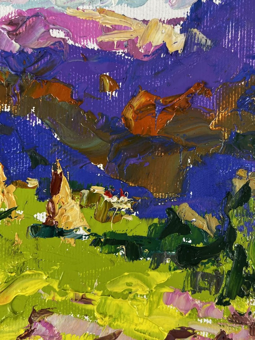 Oil painting Enjoying the mountains Oleksiy Ivanyuk - 9