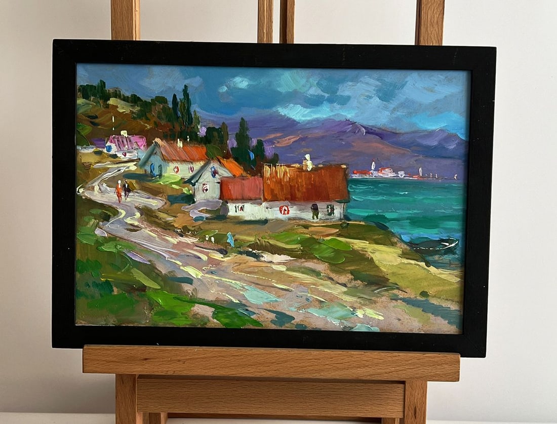 Oil painting Road to the mountains Yuriy Suprunchuk: Title: Oil painting Road to the mountains Yuriy Suprunchuk Description: NoAAA5992*** ABOUT THIS PAINTING **** TITLE: "Road to the mountains"* ARTISTS: Yuriy Suprunchuk* SIZE: 20x30 cm/7.87x11.81 inche