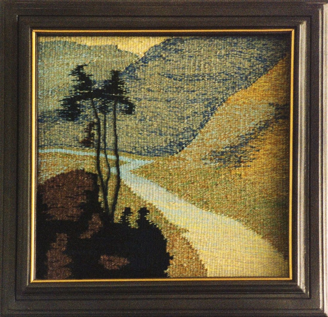 Handmade Tapestry Road in the mountains Vasily Korkishko: Title: Handmade Tapestry Road in the mountains Vasily Korkishko Description: NoKork 238*** ABOUT THIS HANDMADE **** TITLE: "Road in the mountains" * ARTISTS: Vasily Korkishko* SIZE: 47x47