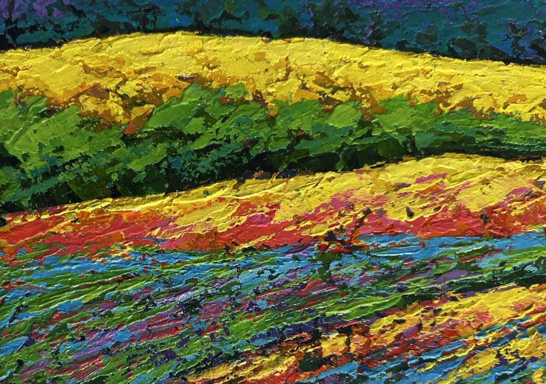 Oil painting At the foot of the mountains V. Zadorozhnya - 6