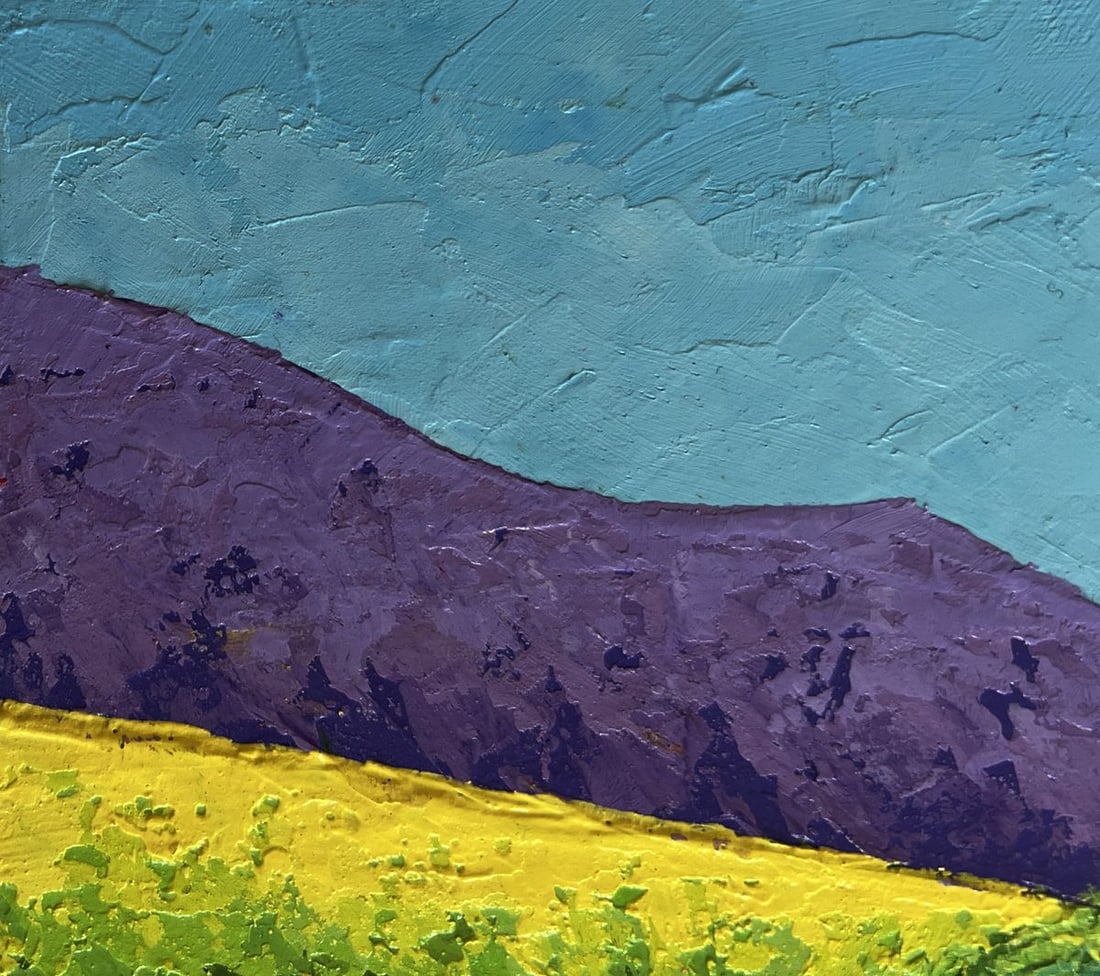 Oil painting Warm wind among the meadows V. Zadorozhnya - 5