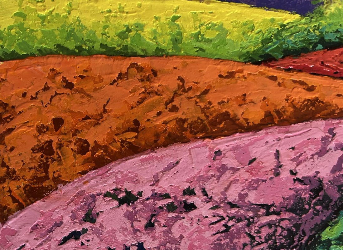 Oil painting Warm wind among the meadows V. Zadorozhnya - 6