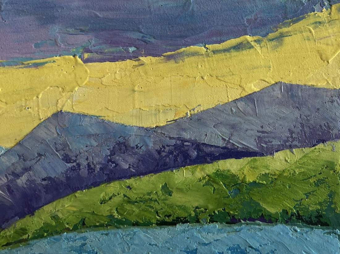 Oil painting Walking in the mountains V. Zadorozhnya - 4