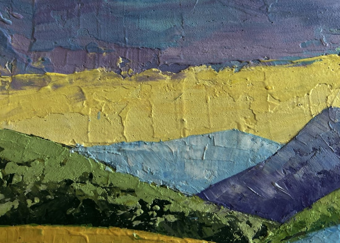 Oil painting Walking in the mountains V. Zadorozhnya - 6