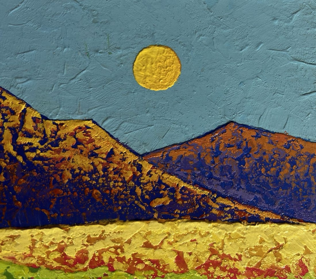 Oil painting Mighty mountains in the fields V. Zadorozhnya - 4