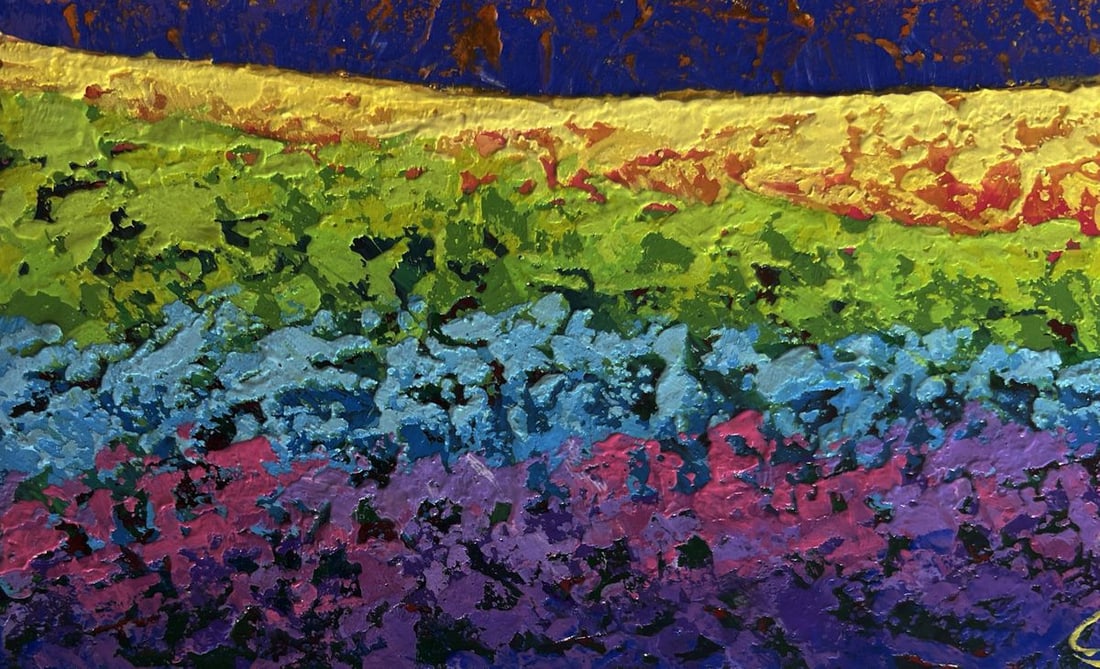 Oil painting Mighty mountains in the fields V. Zadorozhnya - 6