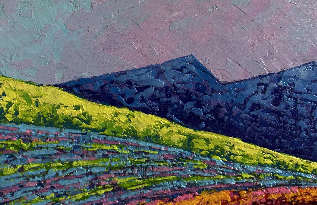 Oil painting Evening is approaching in the mountains V. Zadorozhnya - 5