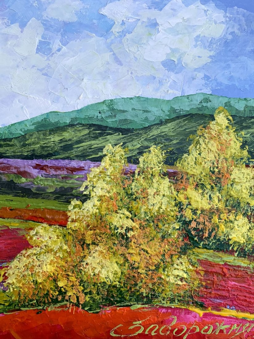 Oil painting Walk in the mountains V. Zadorozhnya - 10
