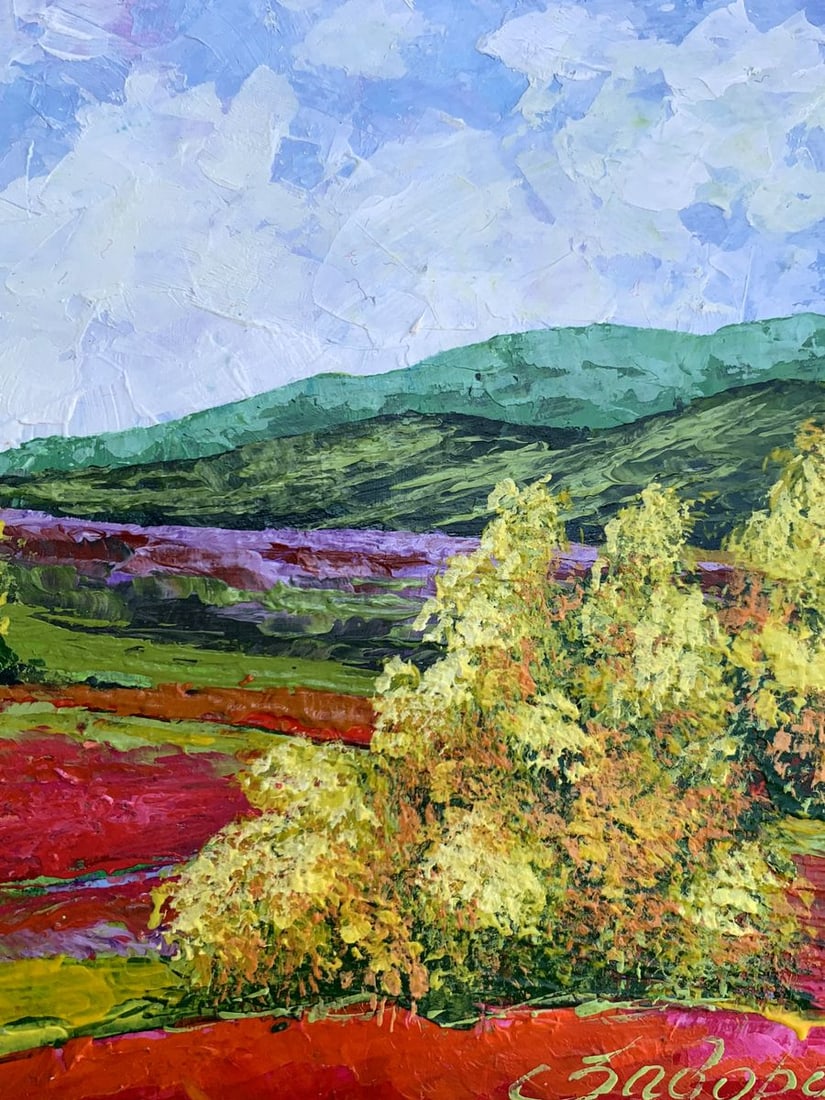 Oil painting Walk in the mountains V. Zadorozhnya - 8