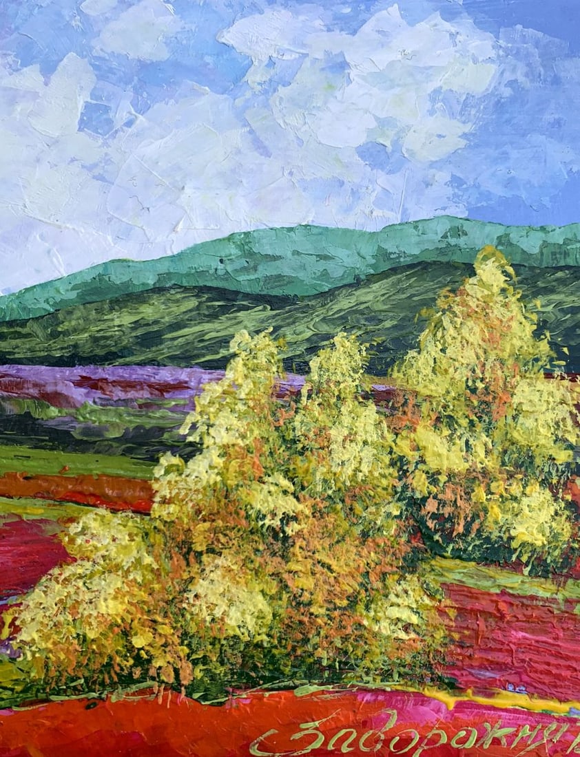 Oil painting Walk in the mountains V. Zadorozhnya - 9