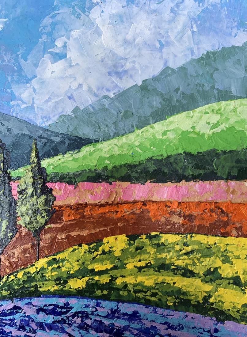 Oil painting Mountain Glade V. Zadorozhnya - 10