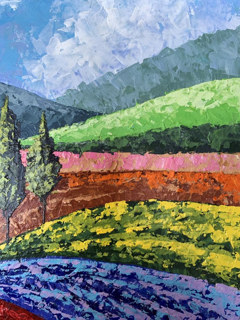 Oil painting Mountain Glade V. Zadorozhnya - 11