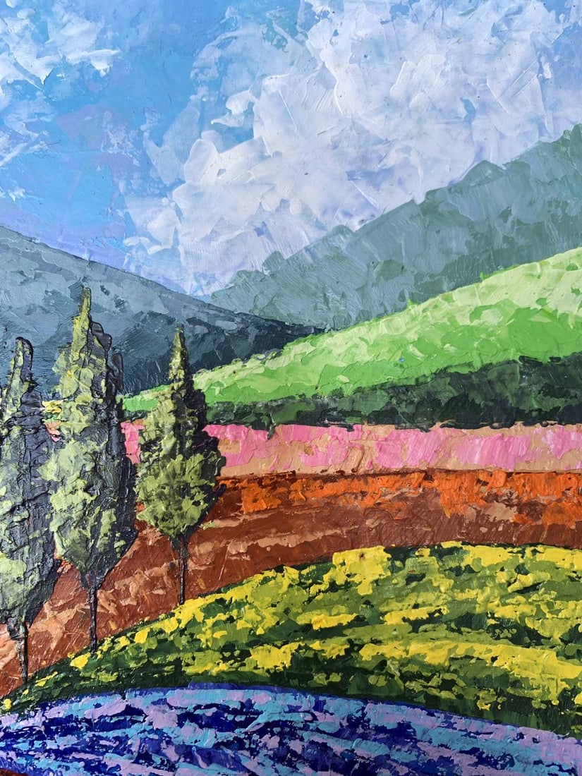 Oil painting Mountain Glade V. Zadorozhnya - 7