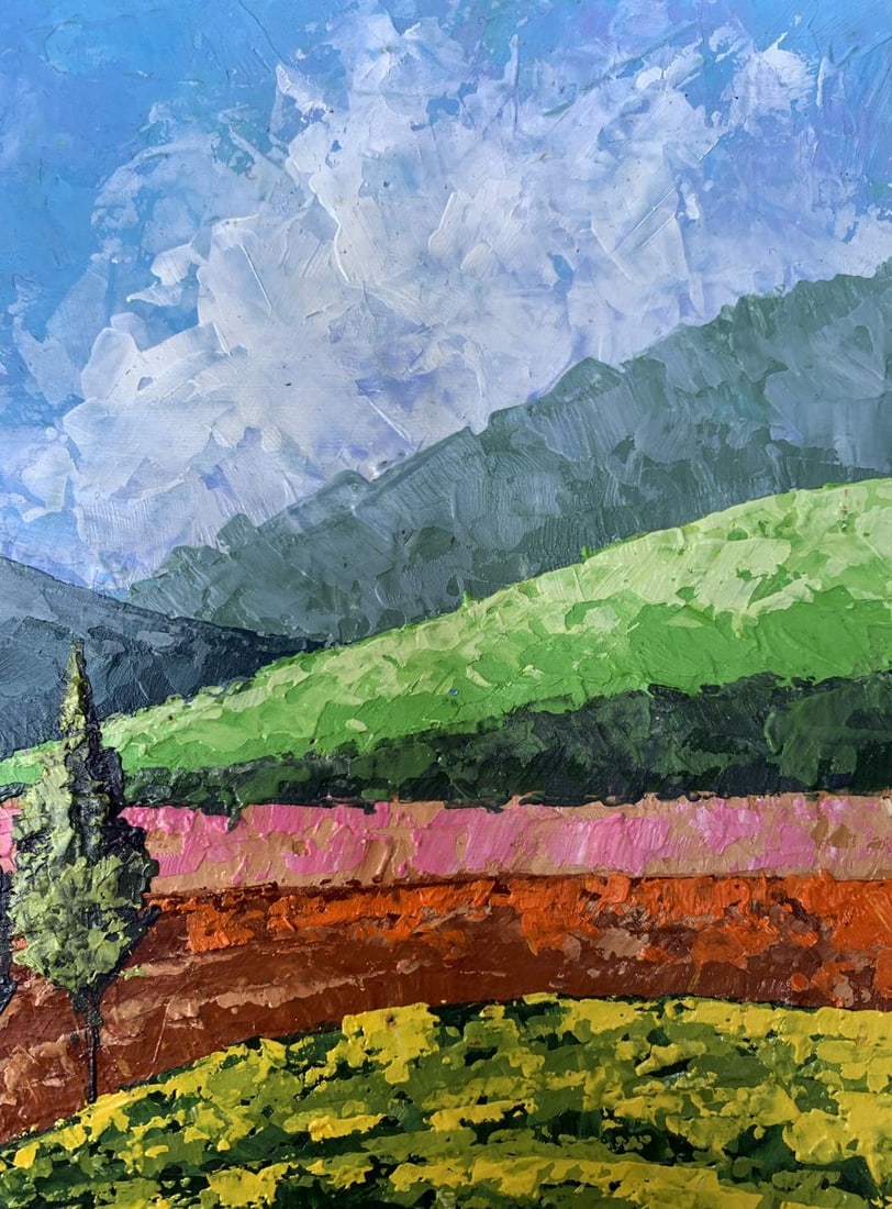 Oil painting Mountain Glade V. Zadorozhnya - 9