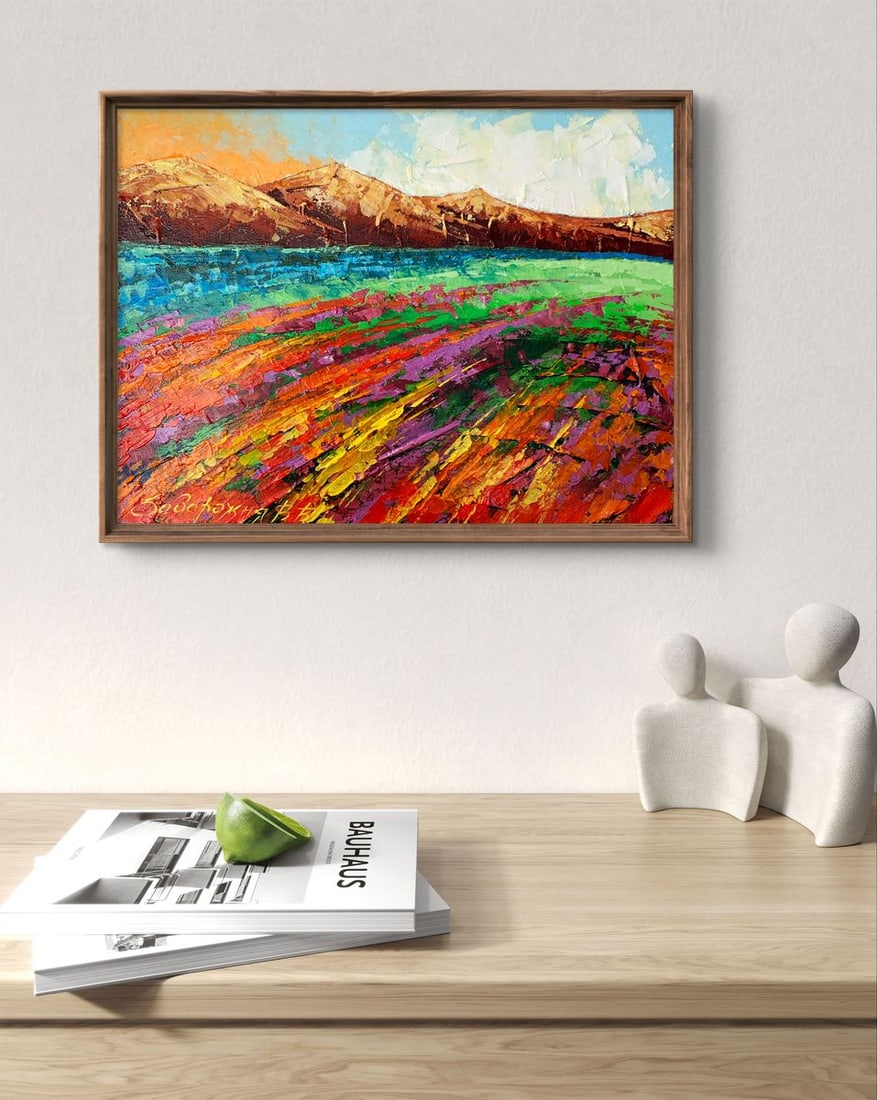 Oil painting Brown Mountains V. Zadorozhnya - 2