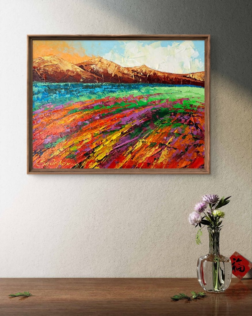 Oil painting Brown Mountains V. Zadorozhnya - 3