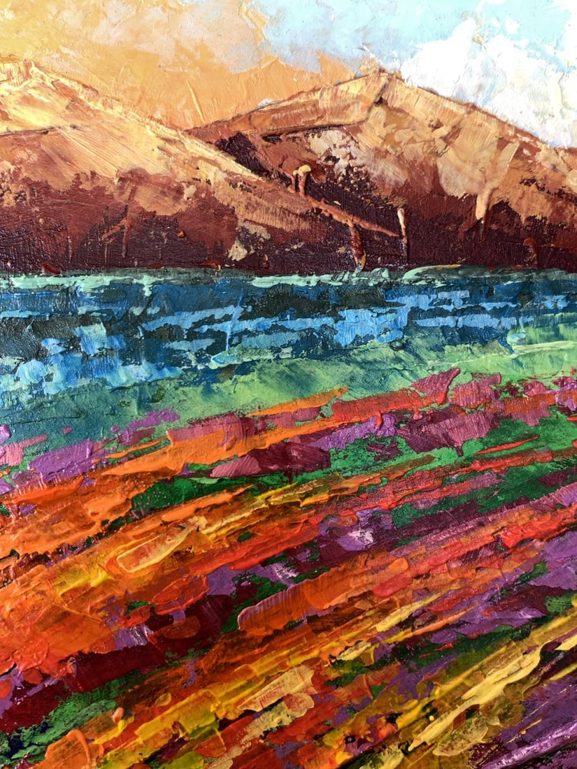 Oil painting Brown Mountains V. Zadorozhnya - 4
