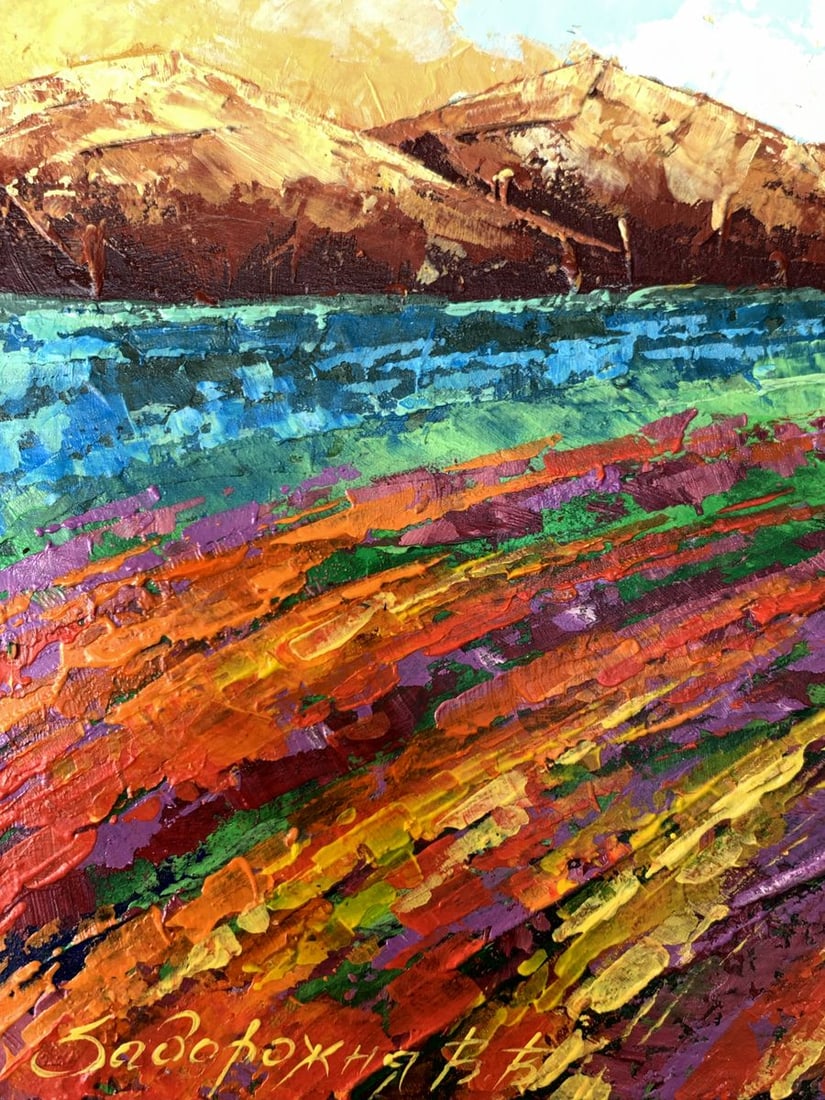 Oil painting Brown Mountains V. Zadorozhnya - 5