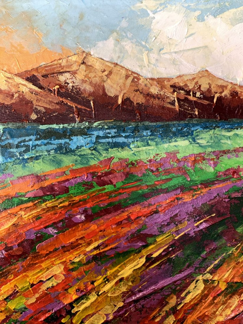 Oil painting Brown Mountains V. Zadorozhnya - 6