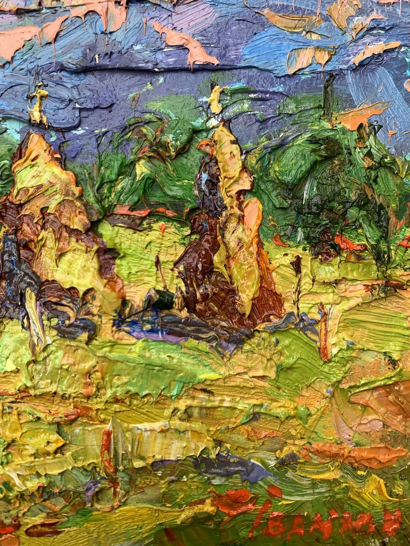 Oil painting Mountain fields Kalenyuk Alex - 11