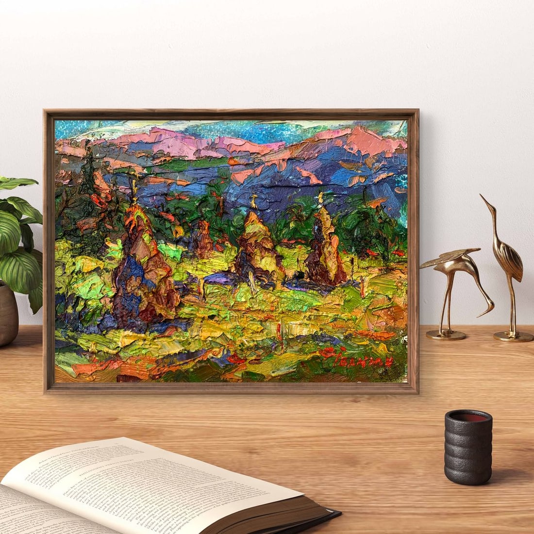 Oil painting Mountain fields Kalenyuk Alex - 2
