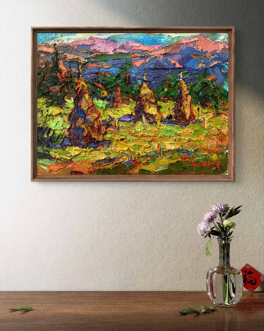 Oil painting Mountain fields Kalenyuk Alex - 3