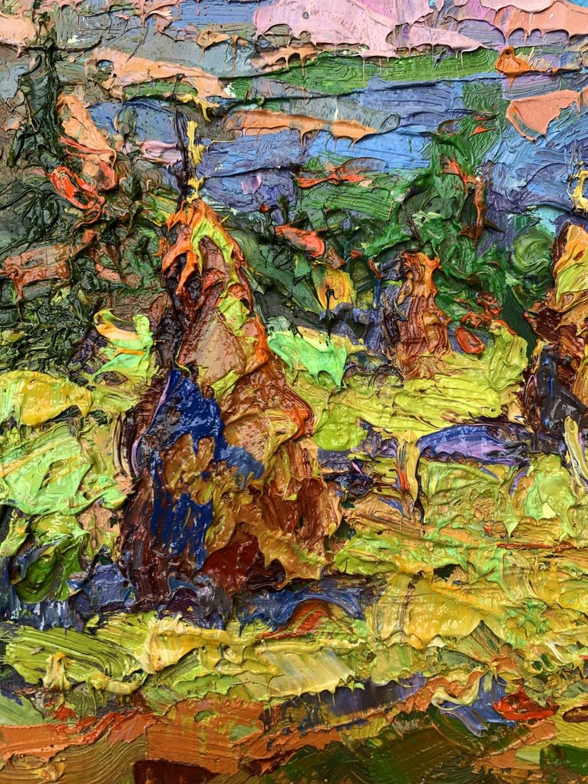 Oil painting Mountain fields Kalenyuk Alex - 5