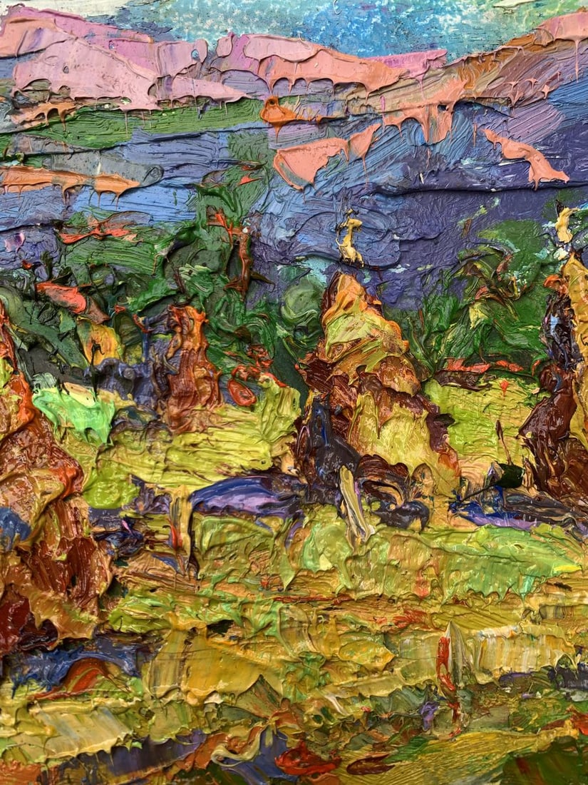 Oil painting Mountain fields Kalenyuk Alex - 6