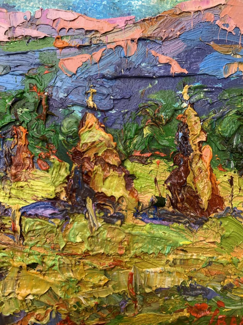 Oil painting Mountain fields Kalenyuk Alex - 7